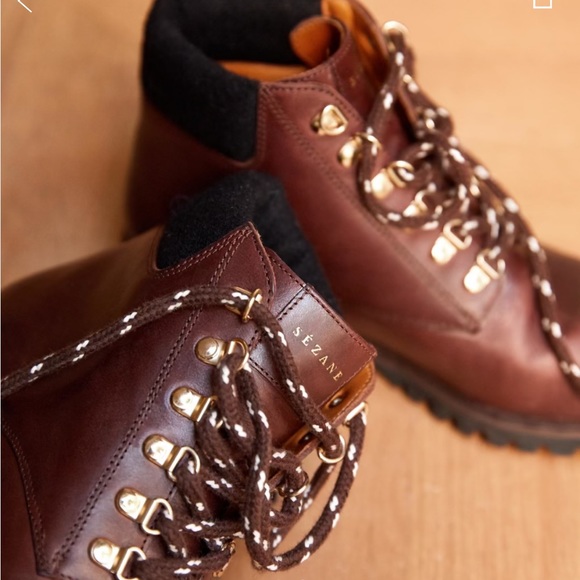 Sezane Raphael Leather Boots - Picture 2 of 16